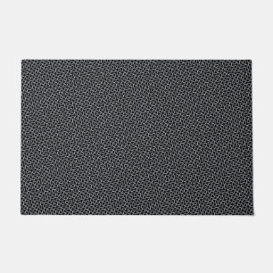 Black and White Wavy Lines Design Doormat