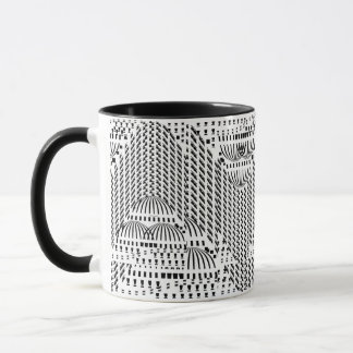 Black and White Wavy Mug