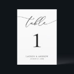 Black and White Wedding Event Table Number<br><div class="desc">(**PLEASE NOTE: To order,  simply adjust your table number (and name/date) and add each number to your cart separately. Then check out once you are finished.) Beautiful,  elegant,  modern and minimalist,  table number card. Fully customisable with your names (or Event Name) and Date.</div>