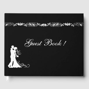 Black and White Wedding Guest Book