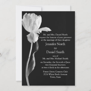 Black and White Wedding Invitations