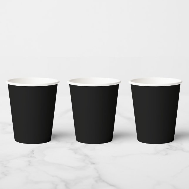 Black and White Wedding Paper Cups (Multi)