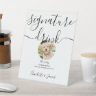 Black And White Wedding Pet Signature Drink