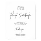 Black and White Wedding Photo Guestbook Sign