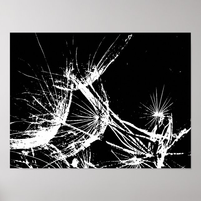 Black and White whisps Poster (Front)