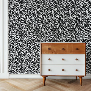Black and White Willow Bough Wallpaper