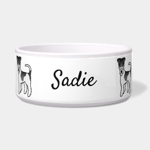 Black And White Wire Fox Terrier Cute Dog & Name