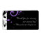 Black and White with Purple Swirl Accent