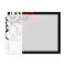 Black and White with Red Reverse Swirl