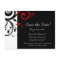 Black and White with Red Reverse Swirl