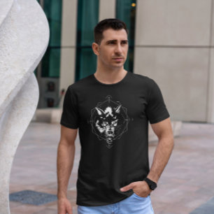 Black And White Wolf  T-Shirt