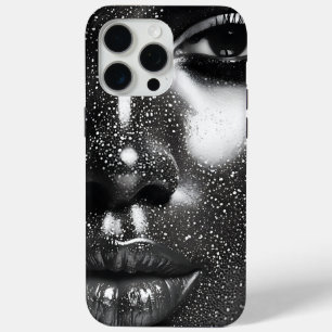 Black and White Woman Portrait iPhone 15 Pro Max Case