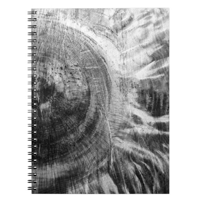 Black and white wood texture notebook (Front)