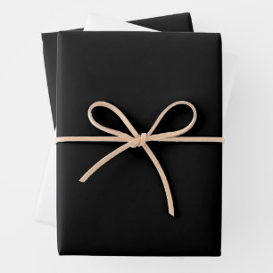 Black and White Wrapping Paper Sheet