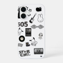 black and white y2k phone