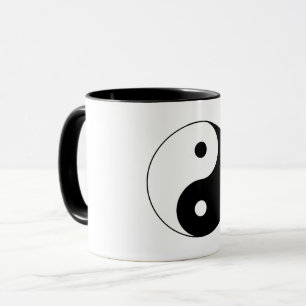 Black and White Yin-Yang Mug