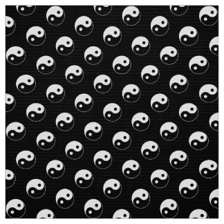 Black and White Yin Yang Pattern Fabric