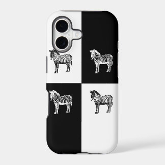 Black and white zebra Case-Mate iPhone case