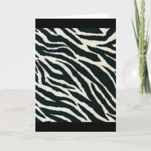 Black and White Zebra Print Greeting Cards
