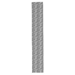 Black and White Zebra Print Long Table Runner