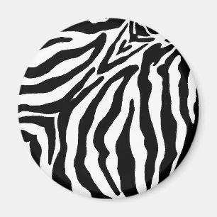 Black and White Zebra Print Magnet