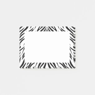 Black and White Zebra Print Post-it Notes