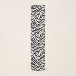 Black and white zebra print scarf<br><div class="desc">This black and white zebra print works well for a variety of styles. Stylise your wardrobe with a classic animal print.</div>