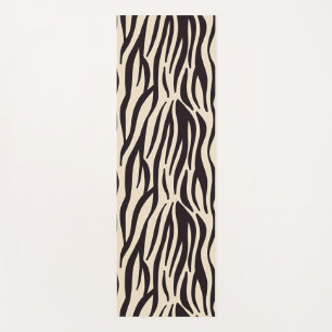 Black and white Zebra skin print Yoga Mat