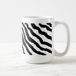 Black and White Zebra Stripe Coffee Mug