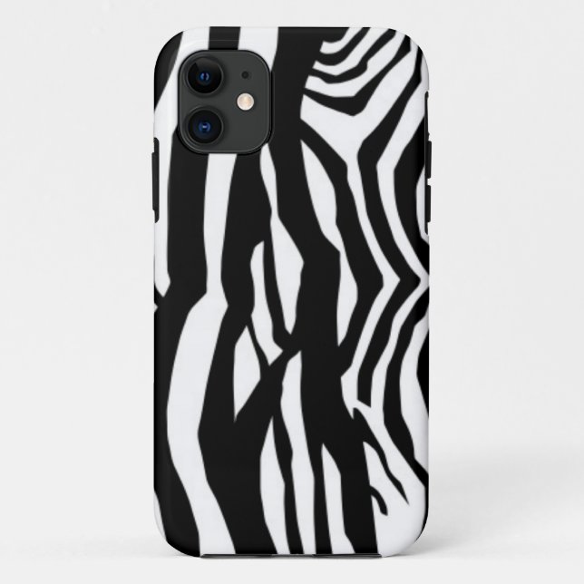 Black And White Zebra Stripes Case-Mate iPhone Case (Back)