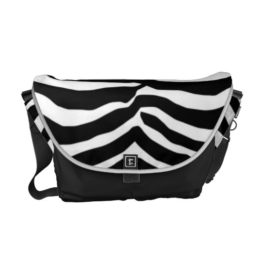 Black And White Zebra Stripes Messenger Bag Zazzle.co.uk