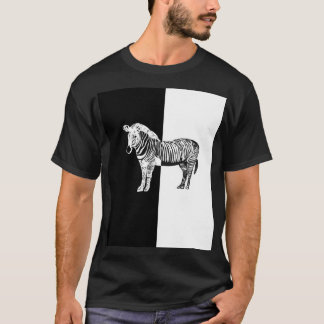Black and white zebra T-Shirt