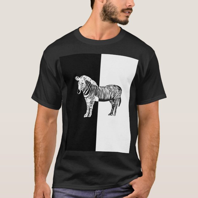 Black and white zebra T-Shirt (Front)