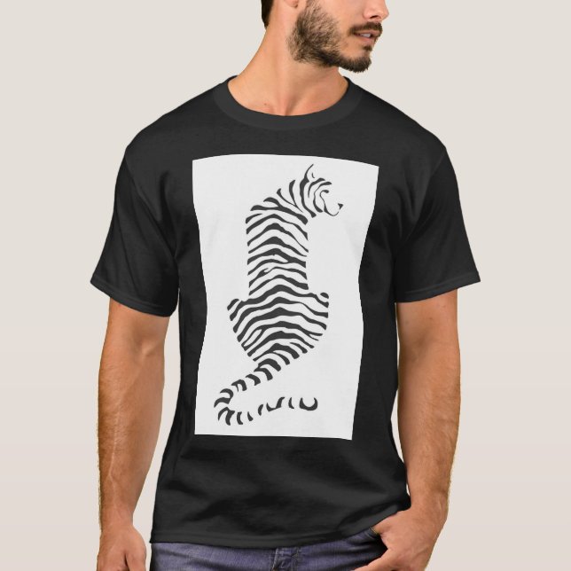Black and White Zebra T-shirt (Front)