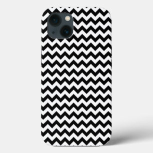 Black and White Zig Zag Chevron iPhone 13 Case