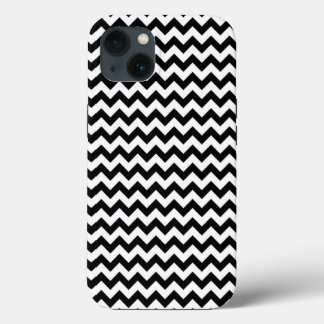 Black and White Zig Zag Chevron iPhone 13 Case