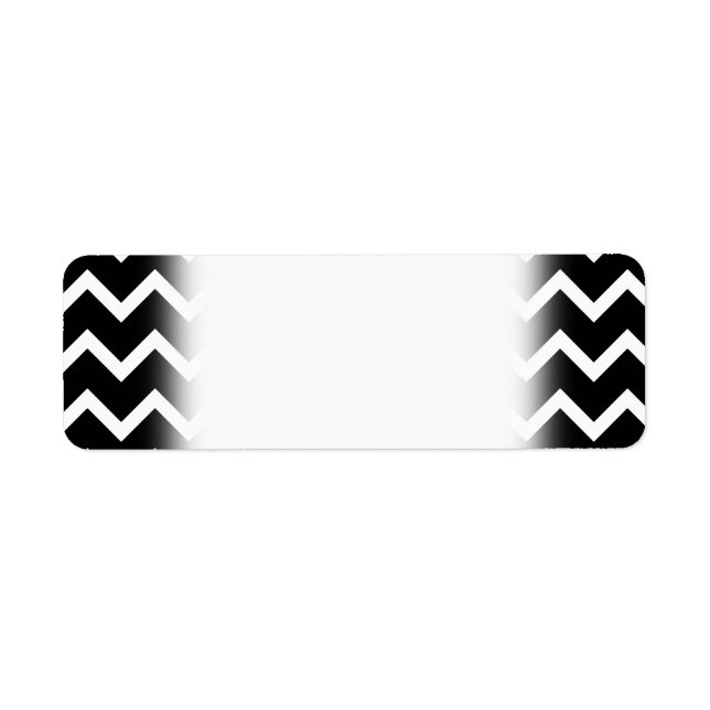 Black and White Zig Zag Pattern. (Front)