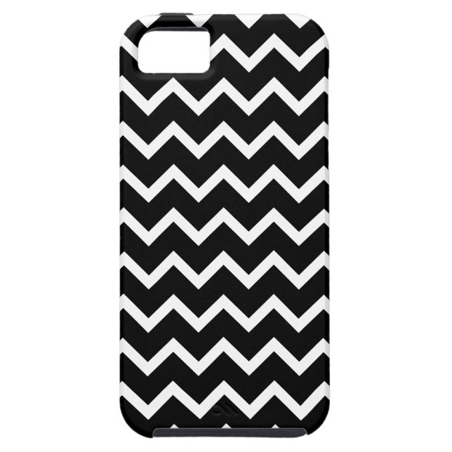 Black and White Zig Zag Pattern. Case-Mate iPhone Case (Back)