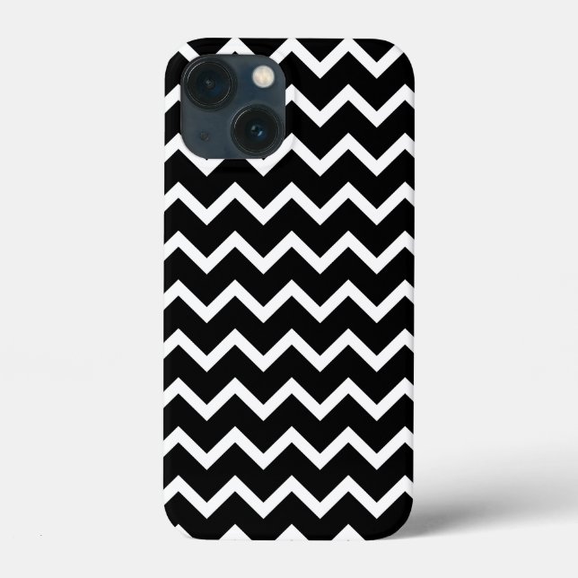 Black and White Zig Zag Pattern. Case-Mate iPhone Case (Back)