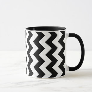 Black and White Zigzag Mug