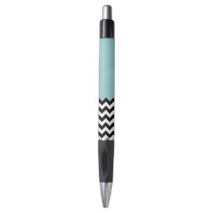 Black and White Zigzag Pattern, Chevron, Blue