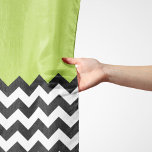 Black and White Zigzag Pattern, Chevron, Green Scarf<br><div class="desc">Elegant,  stylish and sophisticated zigzag (chevron) pattern in black and white colour on green background. Modern and trendy gift,  perfect for the zigzag lover in your life.</div>