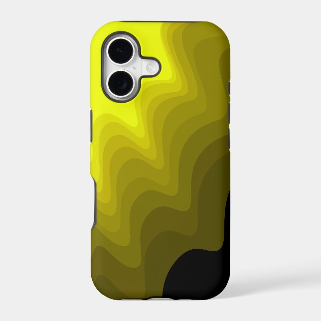 Black and yellow abstract pattern painting (Back)