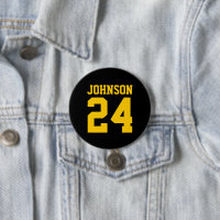 Black and Yellow Athlete Name Jersey Number