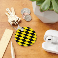Black and Yellow Bavaria Diamond Flag Pattern