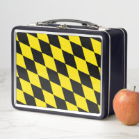Black and Yellow Bavaria Diamond Flag Pattern