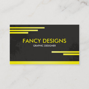 Black and Yellow Business Card