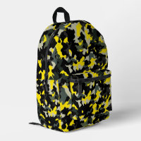 Black and Yellow Camouflage Pattern