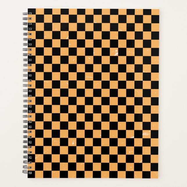 Black and yellow Chequered 2024 Planner (Front)