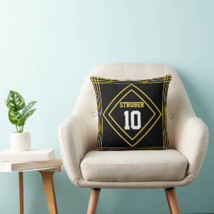 Black and Yellow Cushion